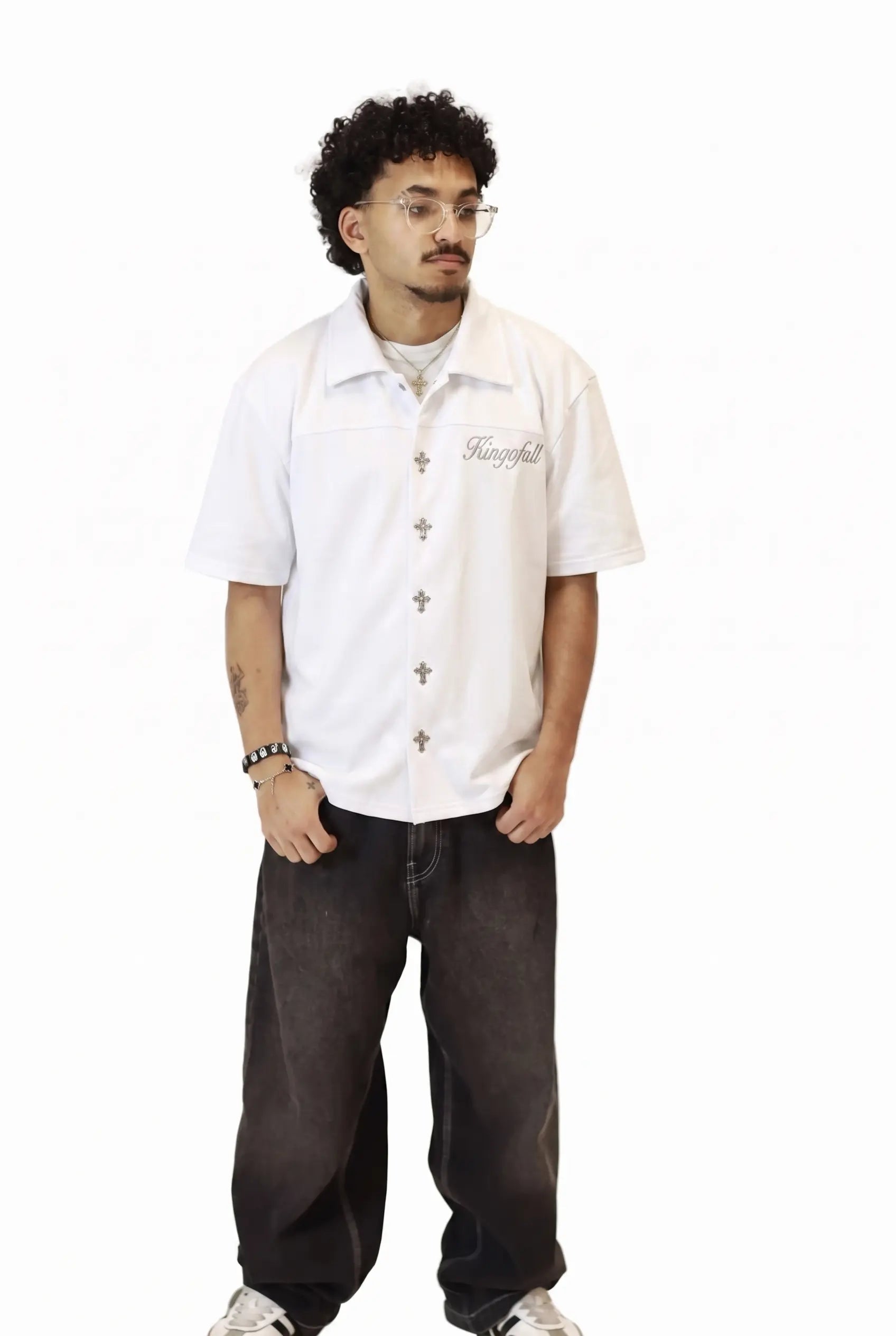 KingofAll Button Up - White